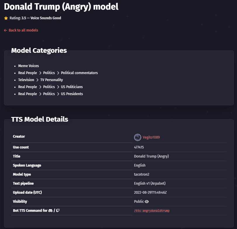 fake you online trump tts