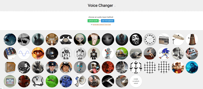 voicechanger.io homepage