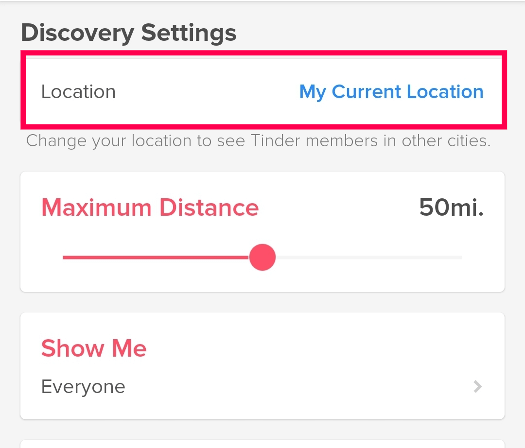 Does your location on hinge change automatically?