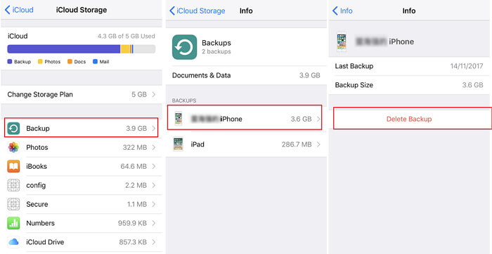 how to backup iphone to icloud error not enough storage