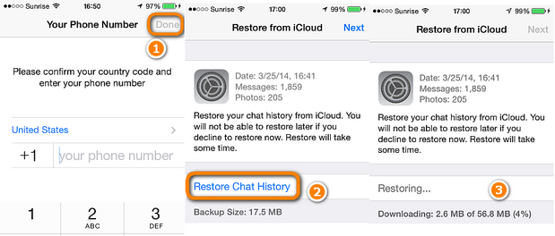 Iphone restore backup chat and line history How to