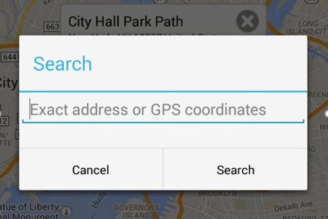 search in fake gps Lotion step 4