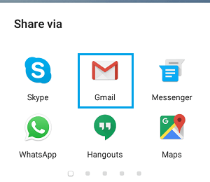 share whatsapp photos via email on android