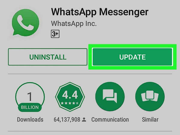 update whatsapp 1