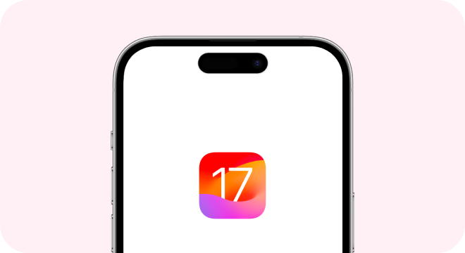 iOS 17アップデート後の白い画面