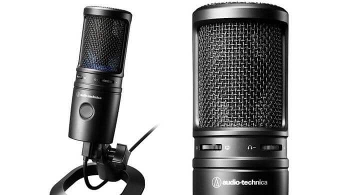 audio-technica usb接続式のコンデンサーマイクで