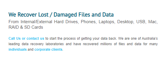 corporate data recovery