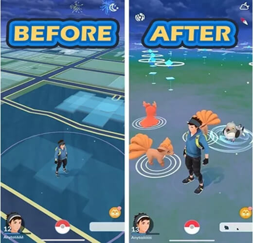 Pokémon GO での位置偽装