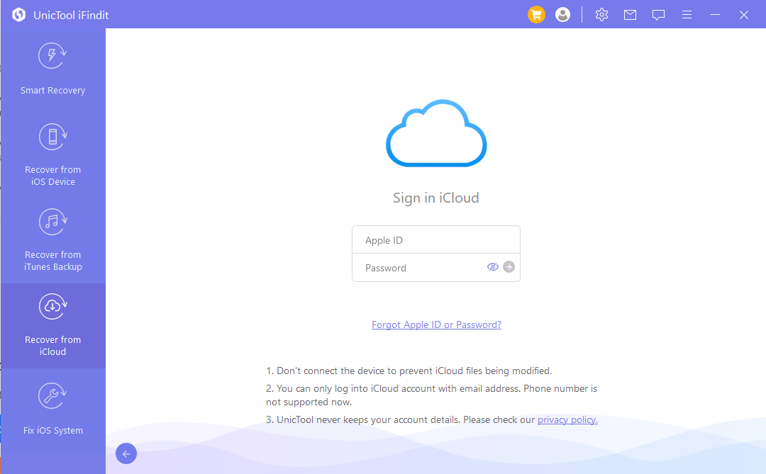 log in to icloud