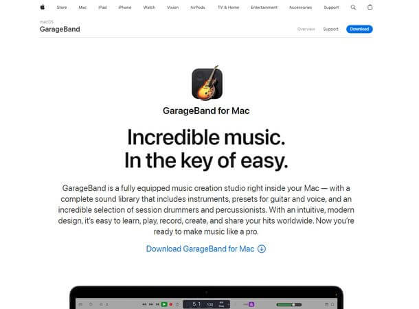 garageband 音樂製作器