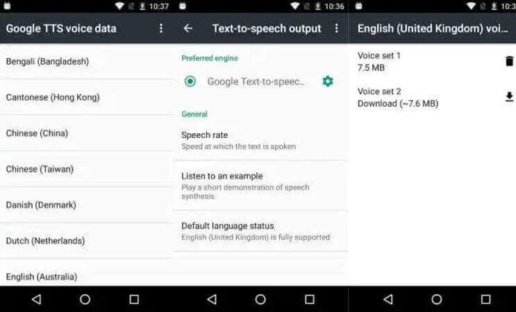 speech services by google