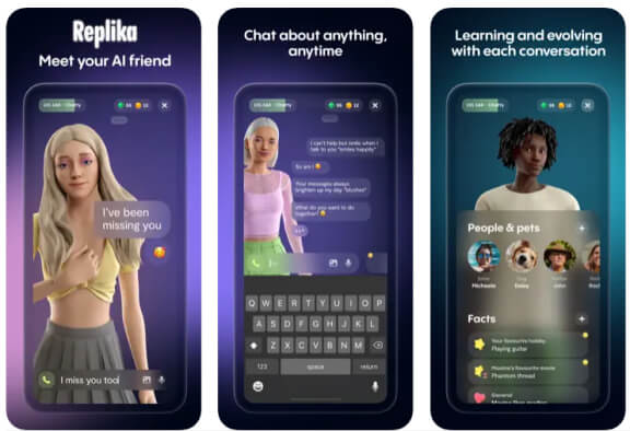 replika ai 聊天 app