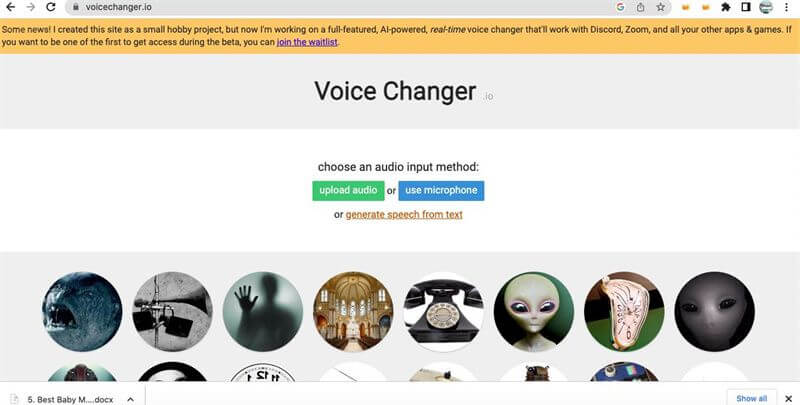 voice changer io