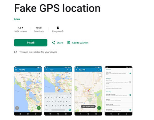 Fake GPS Location  MH Now Android 飛人免費工具