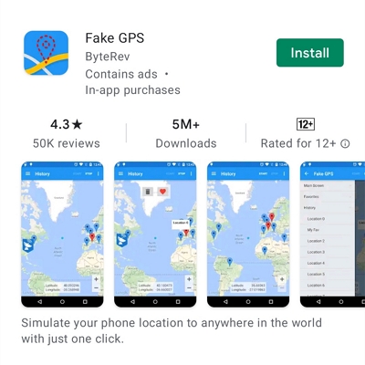 寶可夢 Android 飛人 Fake GPS Location