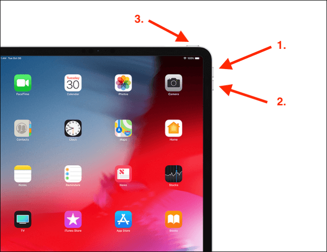 force restart iPad with Face ID