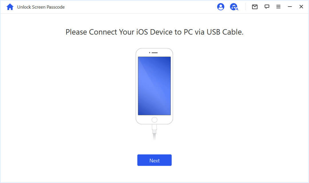 Connect your iOS device to the computer